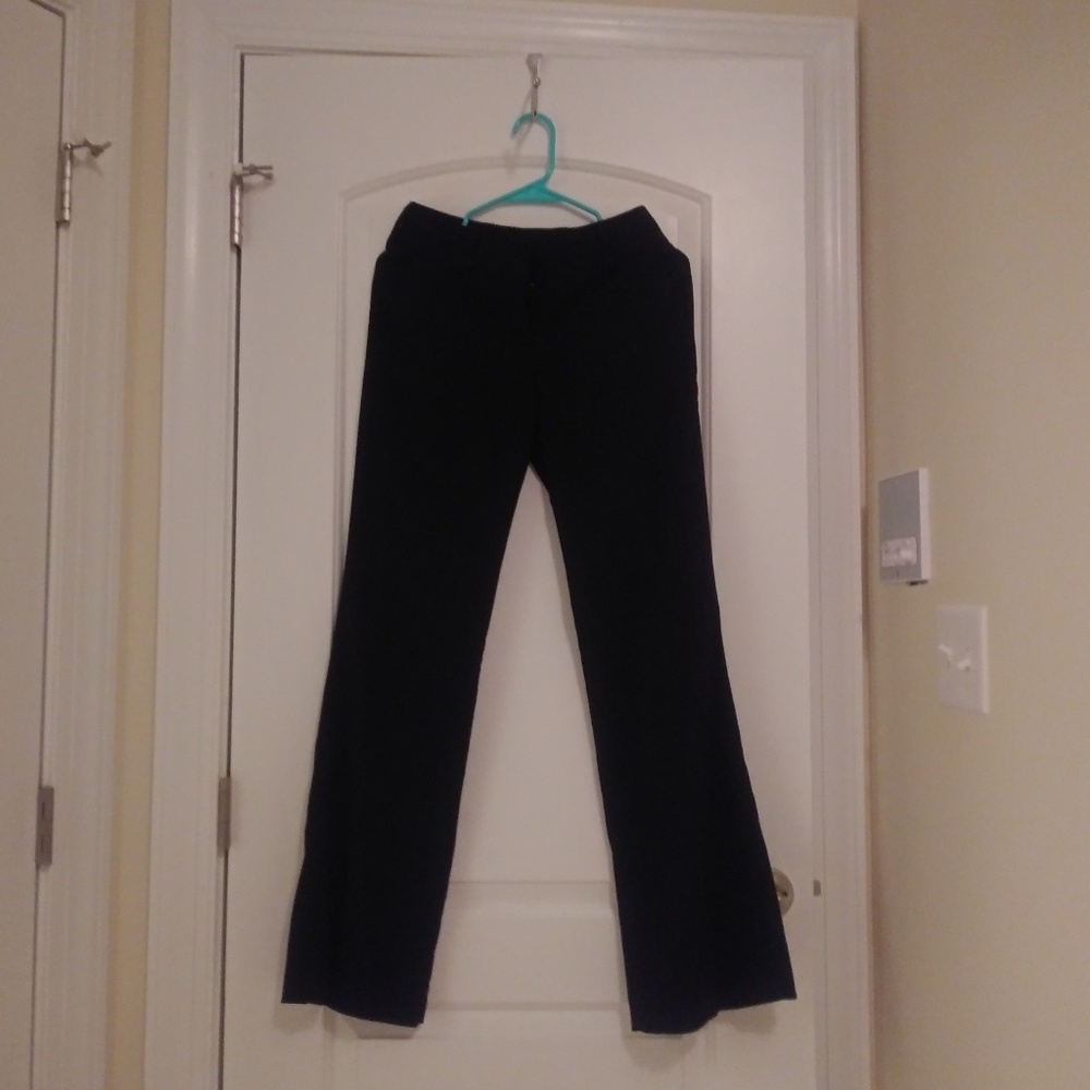 3 for 10) Girls dress pants silver stripe 3